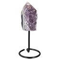 Polished Natural Amethyst on Stand - Small